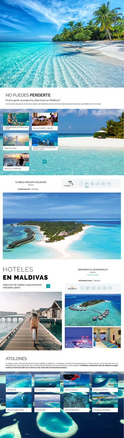 Publicaciones Interactivas. Travelplan Maldivas
